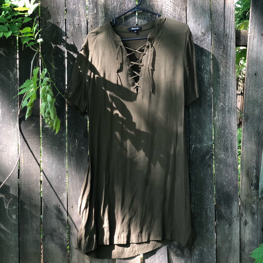 Madewell green dress